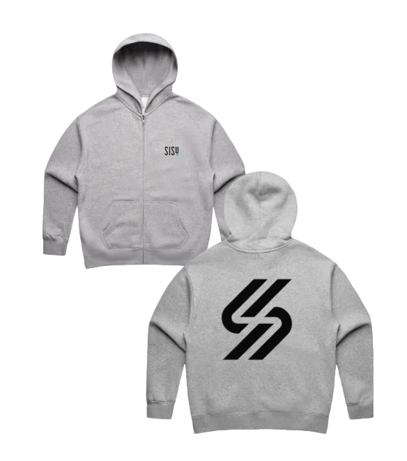 Sisu Womens Grey Relax Zip Hood